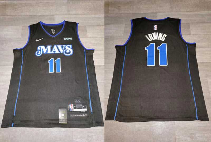 Mavericks 11 Kyrie Irving Black Nike 2023-24 City Edition Swingman Jersey->miami heat->NBA Jersey